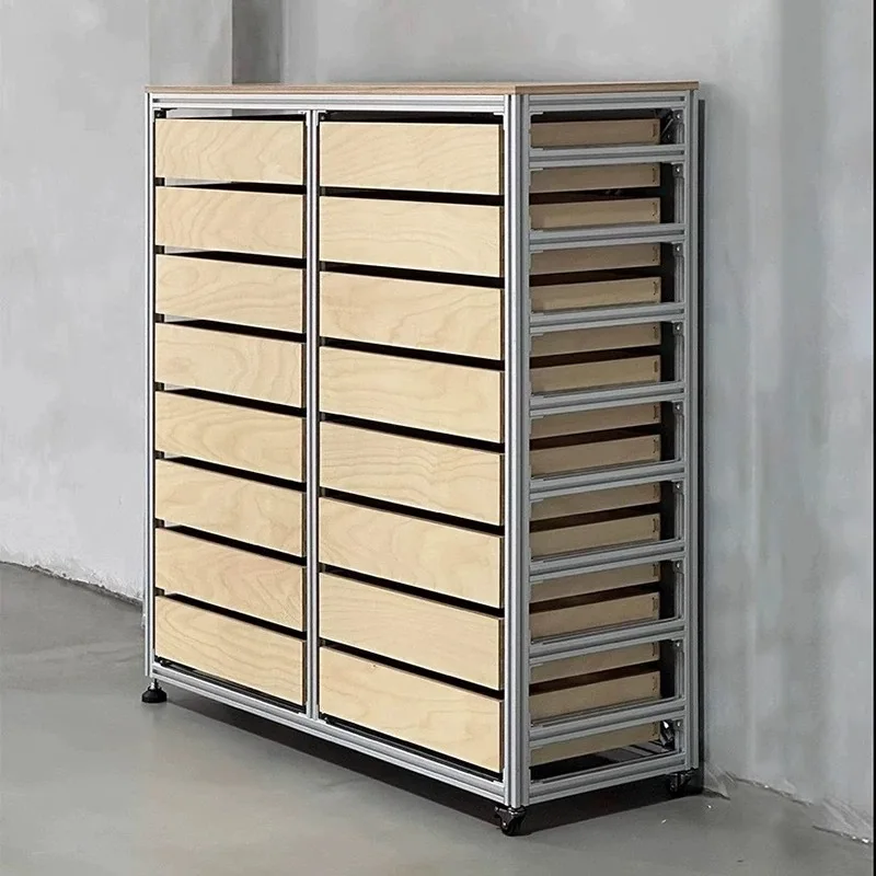 خزانة ملفات من الألومنيوم في العصور الوسطى، وتخزين الألواح البحرية، وخزانة الأدراج، والجانب، والصدر