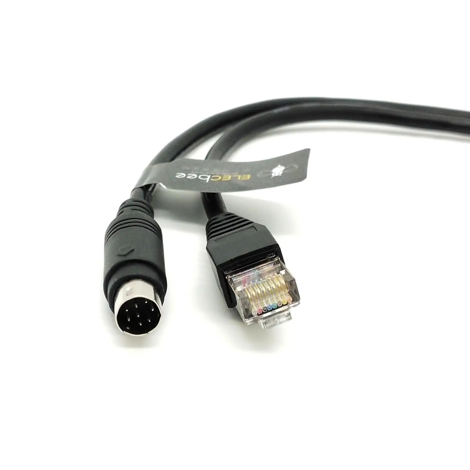  Din 8Pin to RJ45 RS232 Camera Control Cable for Cameras 1Meter