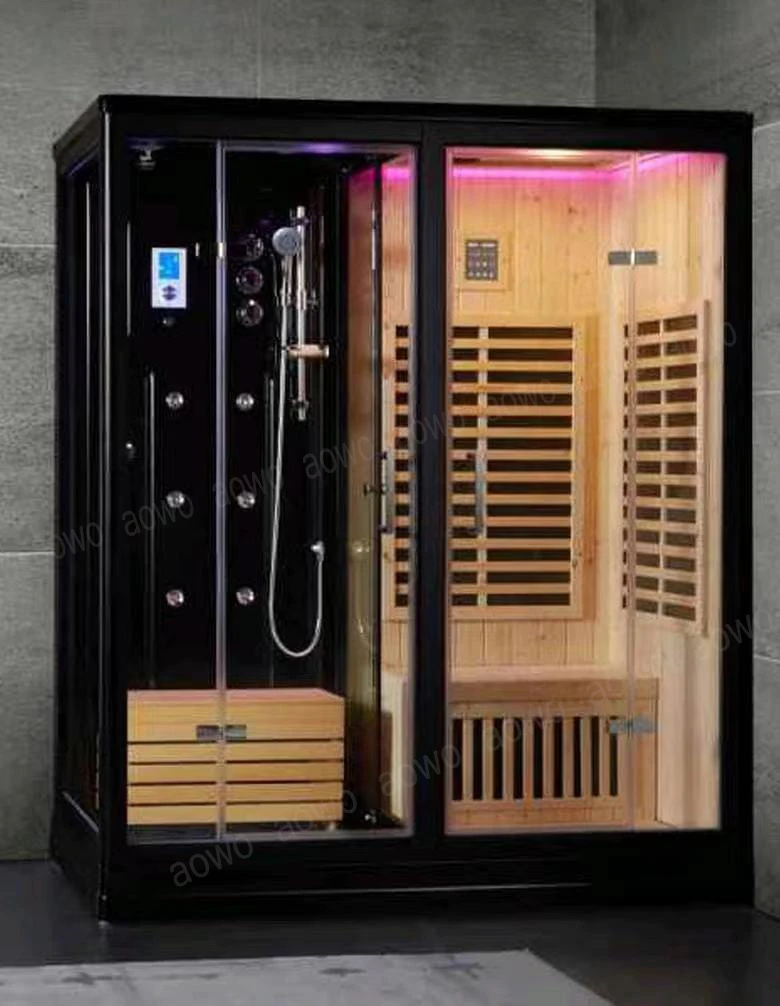 غرفة بخار جافة مستقلة وغرفة مسبقة الصنع بالبخار الرطب Harvia Sauna Si Camera Cu Hamman Pietre Pentru Terapie Cu Sare