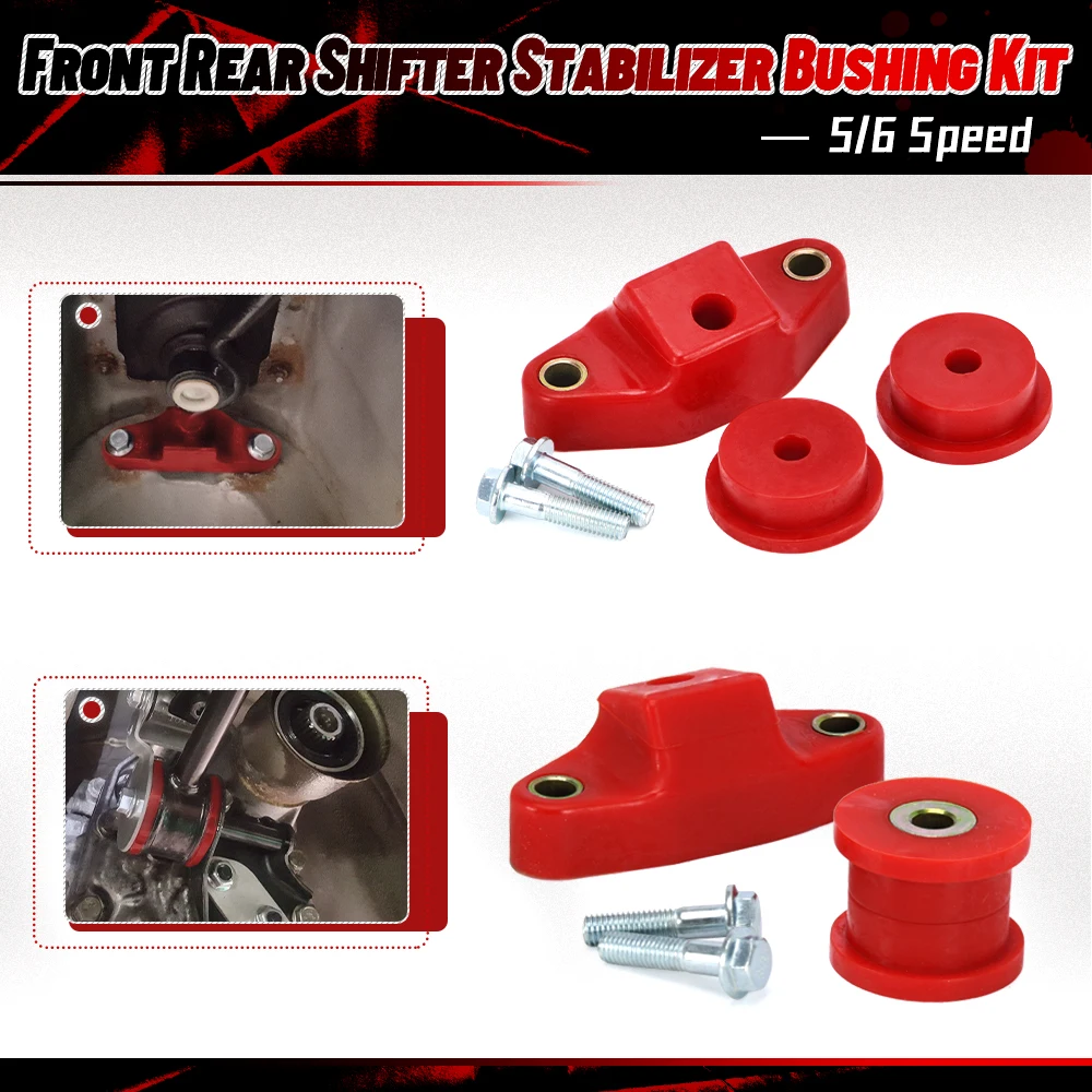 Front & Rear Shifter Stabilizer Bushing Kit (5 / 6 Speed ) For Subaru Impreza WRX BRZ Forester Legacy,Toyota FR-S GT86