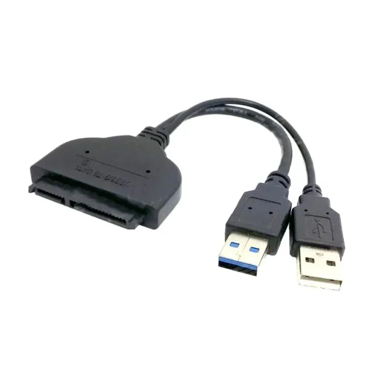 Banggood Dual USB 3.0 + 2.0 Port to SATA 7+15 22 Pin for 2.5