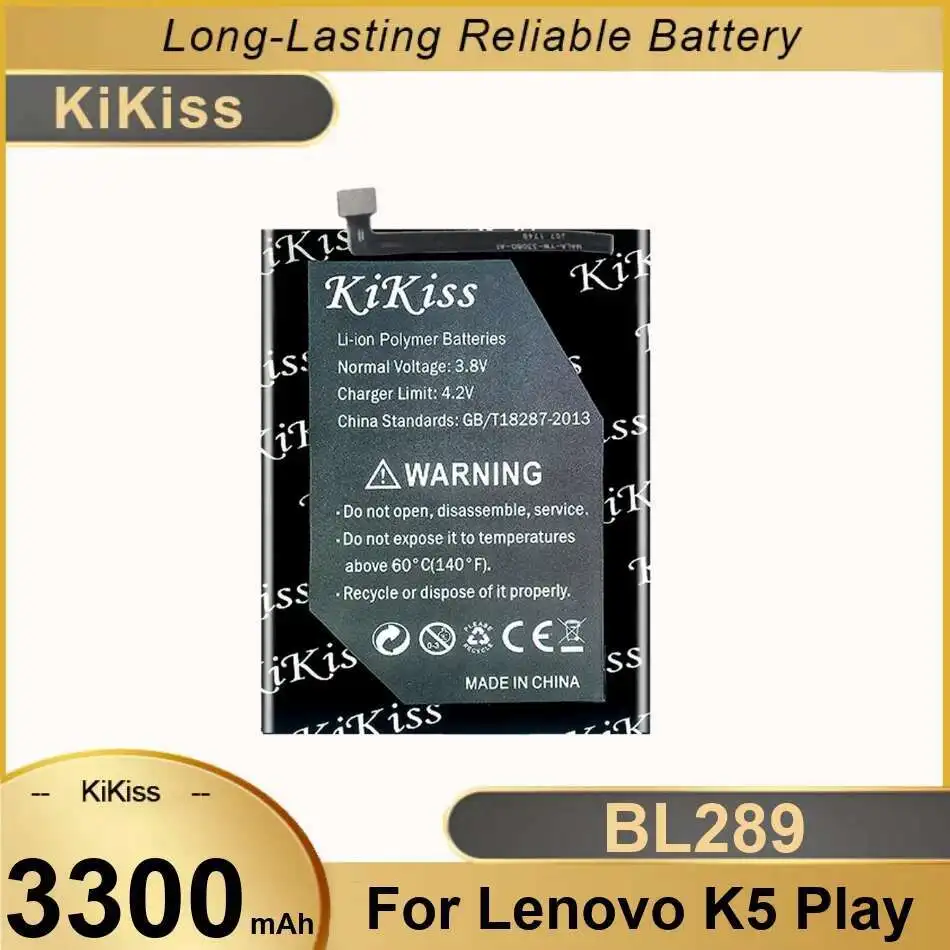 

BL289 3300 мАч для стабильного аккумулятора мобильного телефона Lenovo K5 Play