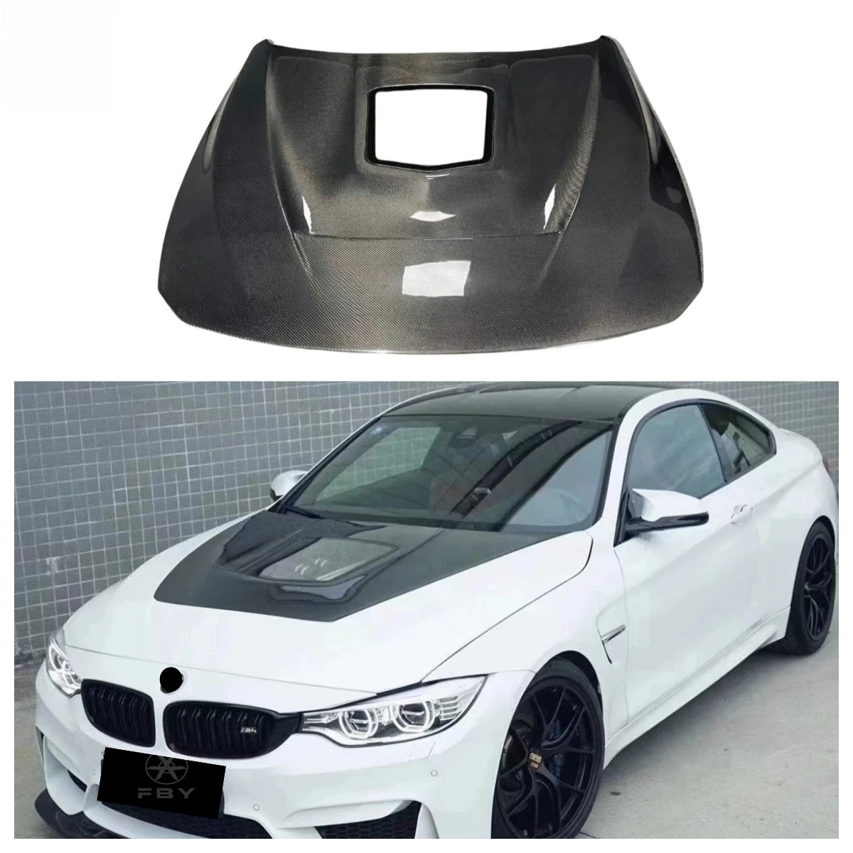 

New GTS Transparent Glass Style Carbon Fiber Front Bonnet Hood For BMW 3 Series F80 M3 4 Series F32 F82 M4 2012-2018