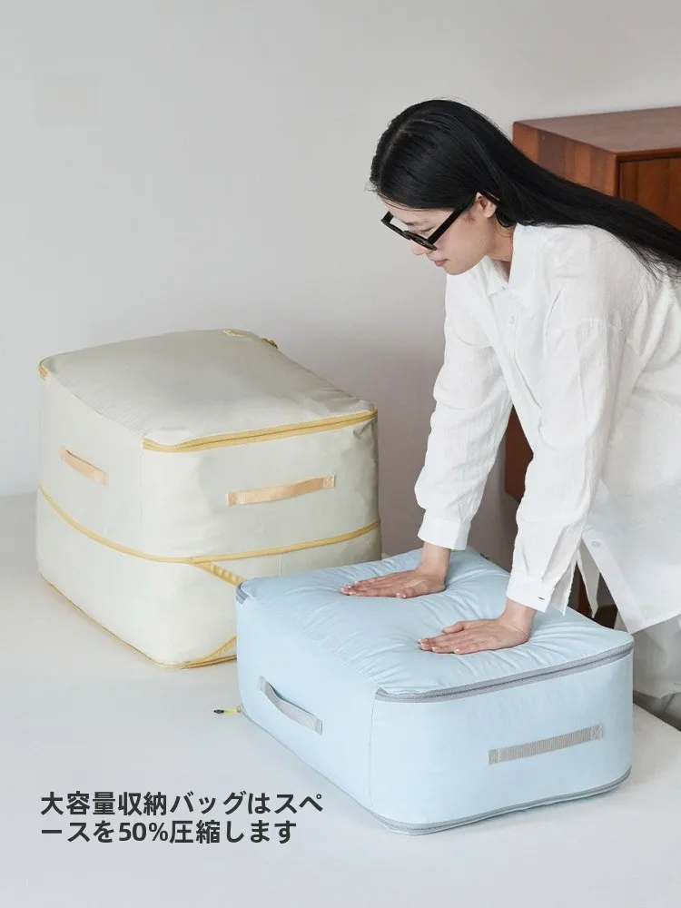 

Large Size Cotton Quilt Storage Bag Dustproof Crion down Jaet Special Wardrobe Mold Proof Organizer Bag Polyester