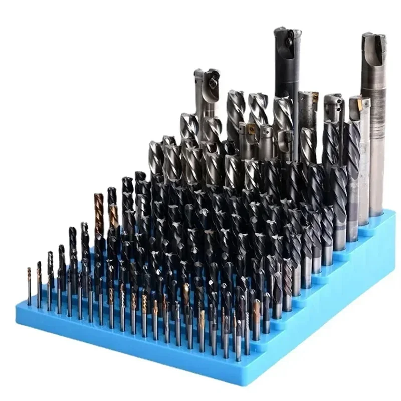 

ABLJ Plastic Placer 1Pc 187 Grid Milling Cutter CNC Tool Organizer Storage Box Drill Bit Reamer Barrel-Frame Accessories
