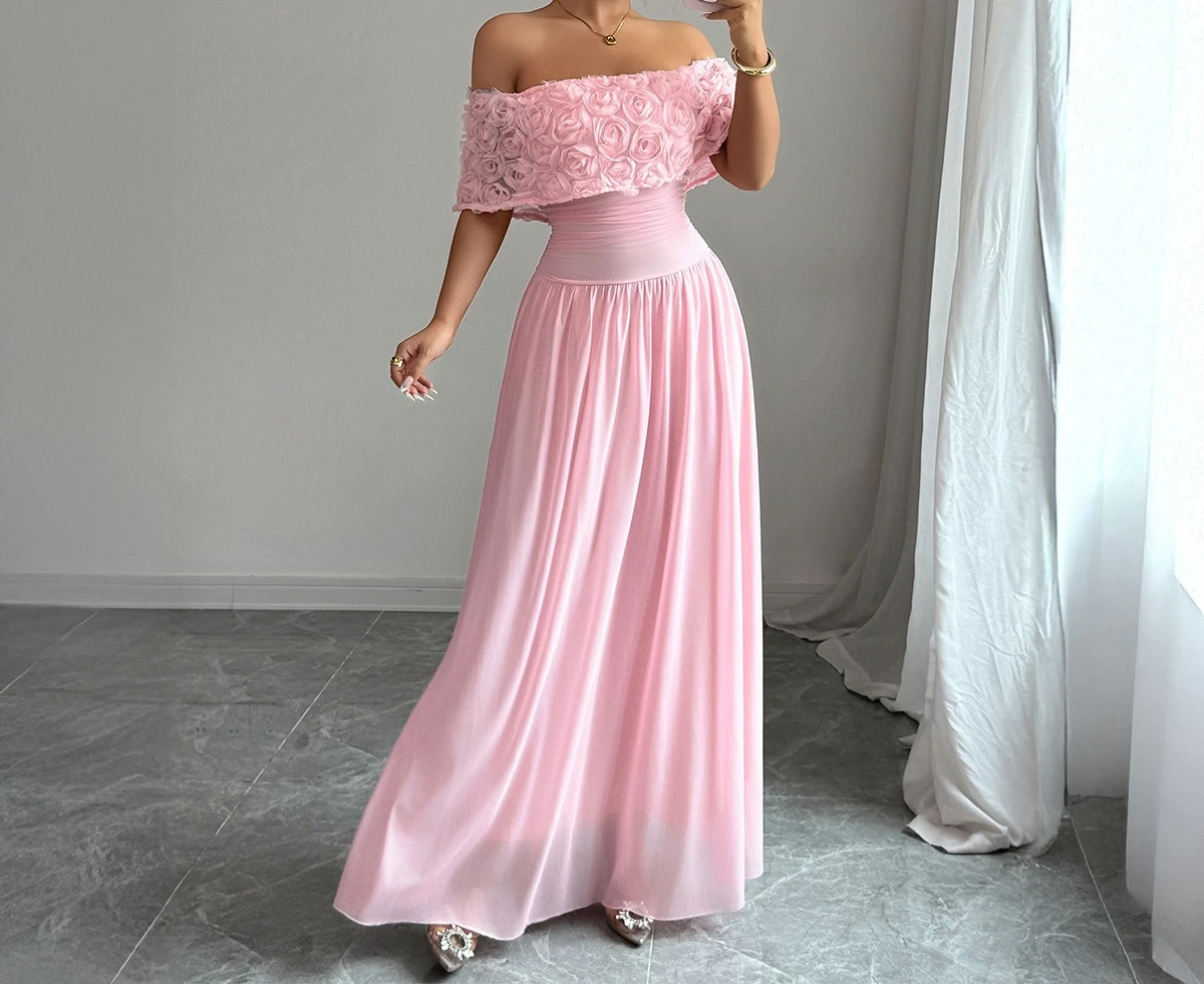 مزاجه أنيقة حمالة الراقية تنورة طويلة فستان نسائي فستان نسائي 2025 الخريف والشتاء