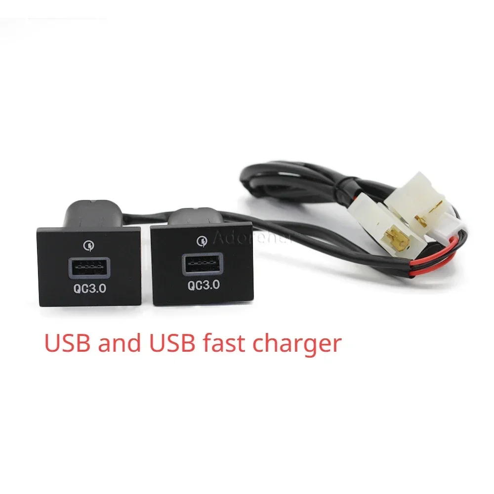 차량용 충전기 소켓 듀얼 QC3.0 USB PD C타입 고속 휴대폰 충전 콘센트 전원 어댑터, 포드 포커스 2 2004-2011 mk2 액세서리