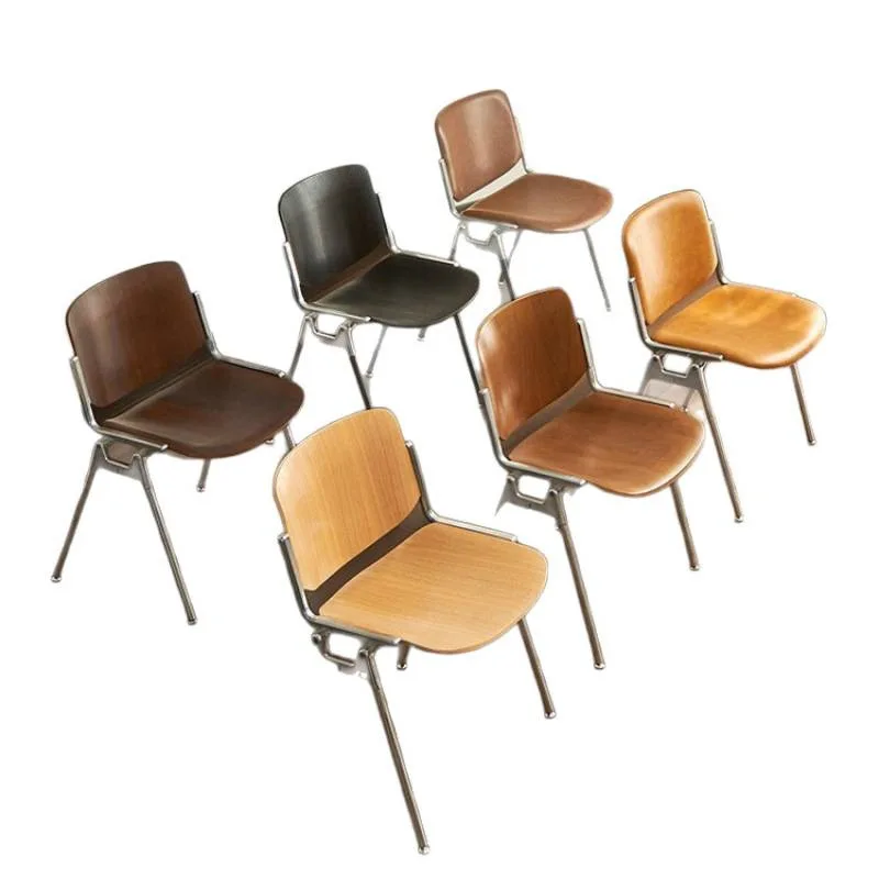 

Medieval dining chair, stainless steel retro restaurant cafe chair, catering commercial backrest dining table and chair