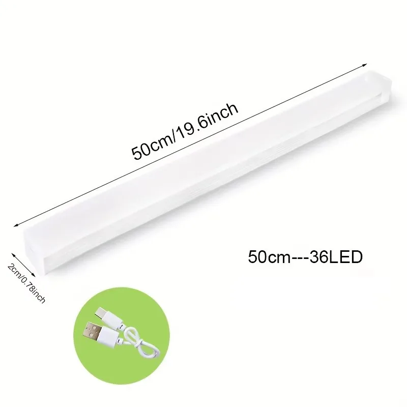 Rechargeable LED Motion Sensor Light Night Light Cabinet Wardrobe Lamp Portable Staircase Lamp for Kitchen Room
