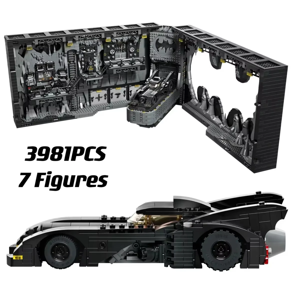 

76252 Batcave Box Model Classic Festival Party Gifts 3981PCS Brick Children's Educational Toys