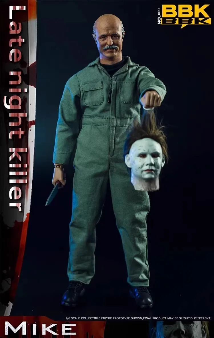 IN STOCK BBK Halloween Anime Figures 1/6 Bbk009 Michael Myers Action Figure Late Night Killer Pumpkin Head Collection Model Toys