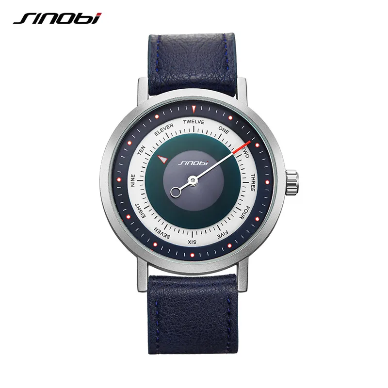 SINOBI Hot Fashion Men's Creative Sports Watches Male Clock Casual Military Luminous Waterproof Quartz WristWatches Dropshipping