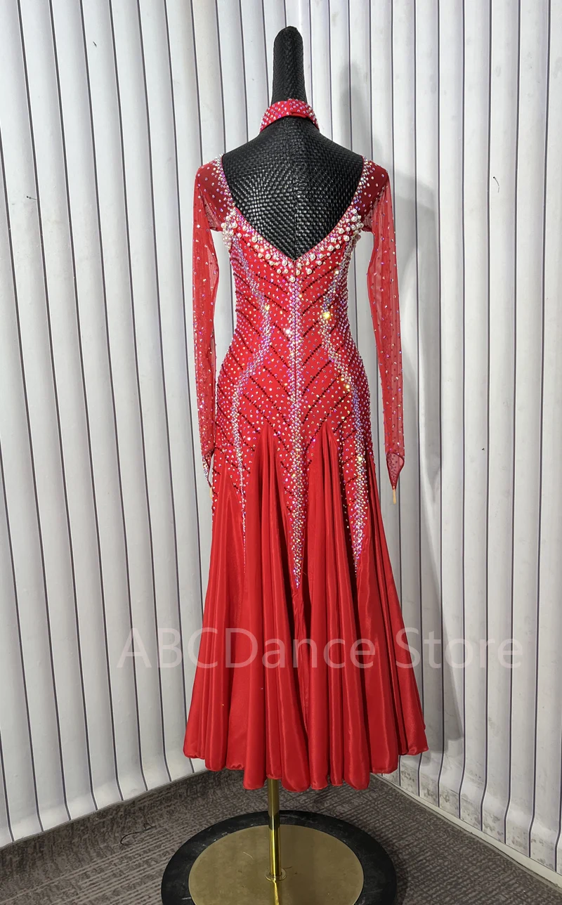 American smooth dance dress ballroom dance dress Standard Dance Dress ballroom dress for Competition modern dance Costume