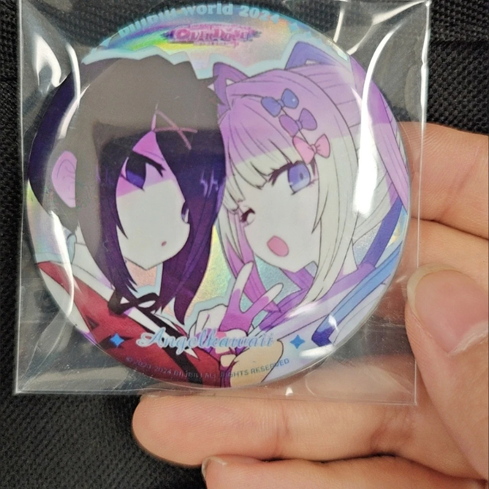 Game NEEDY GIRL OVERDOSE Rain Ame KAnge Cosplay Cartoon Lapel Pins Manga Brooches for Women Jewelry Accessories Christmas Gifts