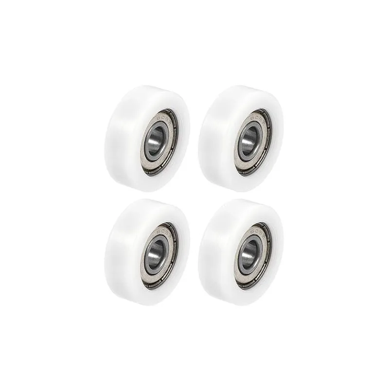 

4pcs 8x10x30mm 608ZZ Ball Bearing Guide Pulley Roller Round Wheel 8x30x10mm Double Metal Shielded (GCr15) Chrome Steel Bearings