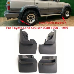 For Toyota Land Cruiser LC80 FJ80 1990 - 1997 Front Rear Wheel Fender Splash Guard Mud Flap Mudflaps Mudguards