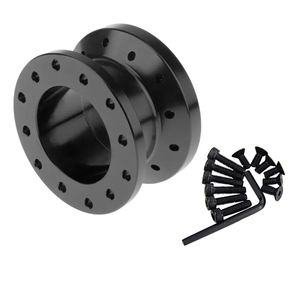Universal 12 Hole 5CM Heightening Spacer Adapter Plate Aluminum Steering Wheel Boss Kit Fixed Type Car Mod Auto Parts