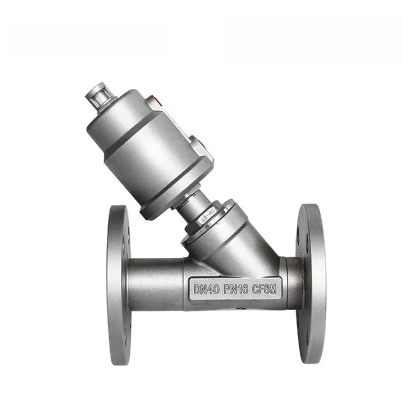 صمام لولبي For Stainless Steel Flanged Angle Seat Valve, Steam DN50 Solenoid Valve Angle Fitting الماء والبخار — تفصيل 4