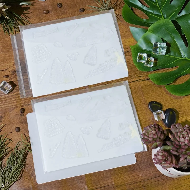 20 шт. закрывающиеся сумки для хранения высечек, набор для хранения прозрачных штампов для высечки и украшения