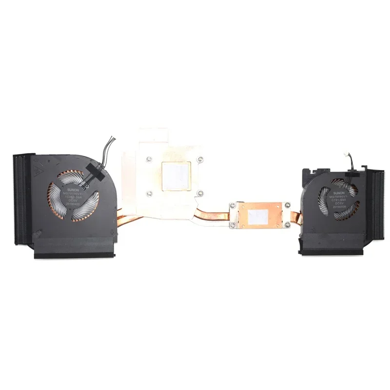 Ventilador e dissipador de calor para Lenovo Thinkpad, Novo, N19E, N19P, P53, 20QN, 20QQ, 02DM015, 02DM017