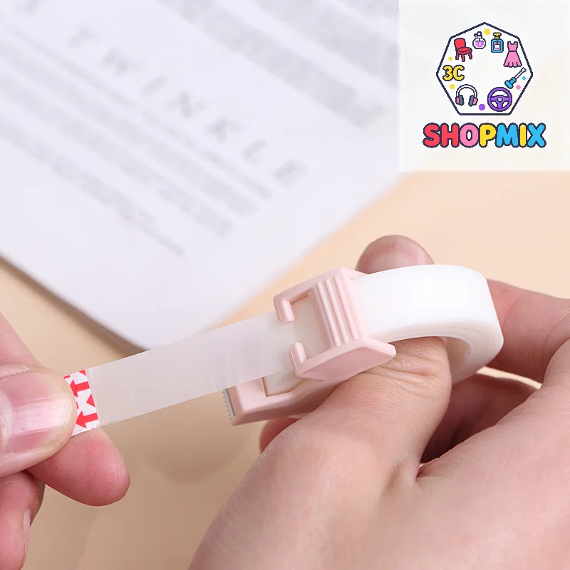 Adhesive Tape With Cutting Tool Writable Invisible Correction Tape Stationery