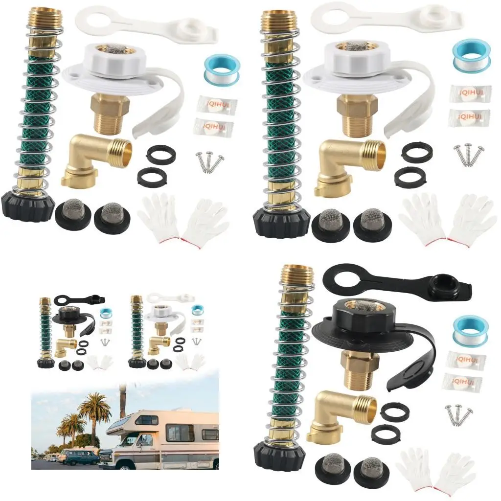 

E7CA RVS WATER ВИНД, RVS CITY Вход с чековыми клапанами, RVS Water Hose Connector с COV