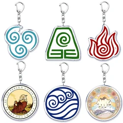 Avatar Key Chain Keychains The Last Airbender Aang Atla Zuko Sokka Katara Ring for Accessories Bag Pendant Keyring Jewelry Gifts