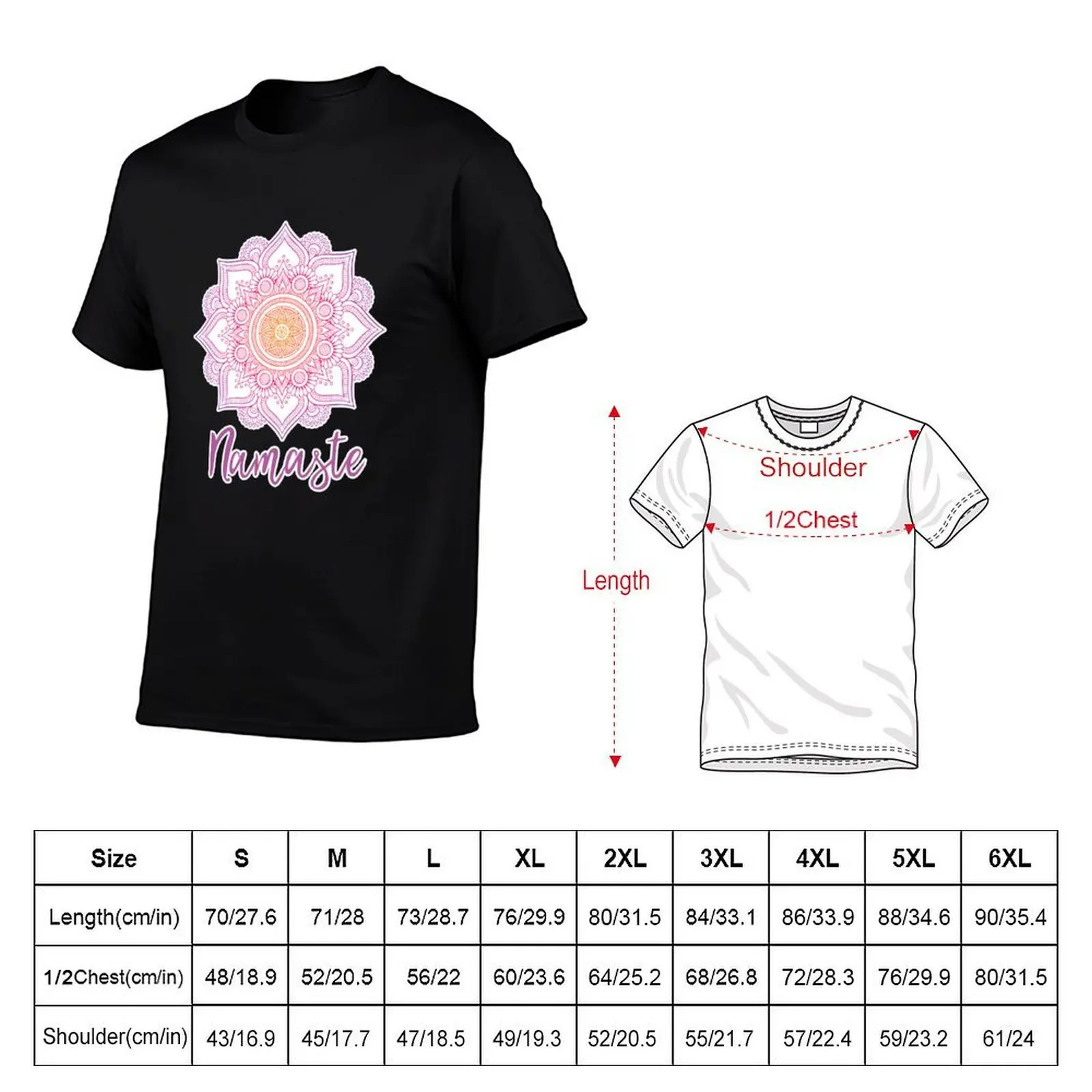Namaste T-Shirt vintage t shirts croswit shirt man men workout shirt