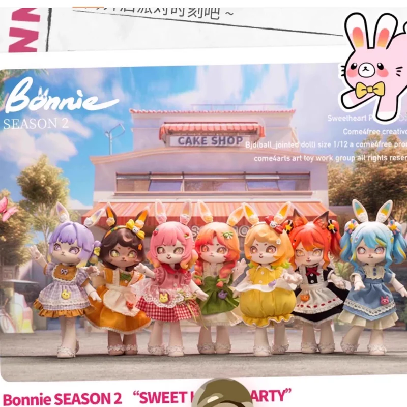 

Bonnie Bunny BJD Blind Box 12-in-1 Movable Dress-Up Doll Collectible Figure Sweet Party Theme Gift for Toy & Hobbies Enthusiasts