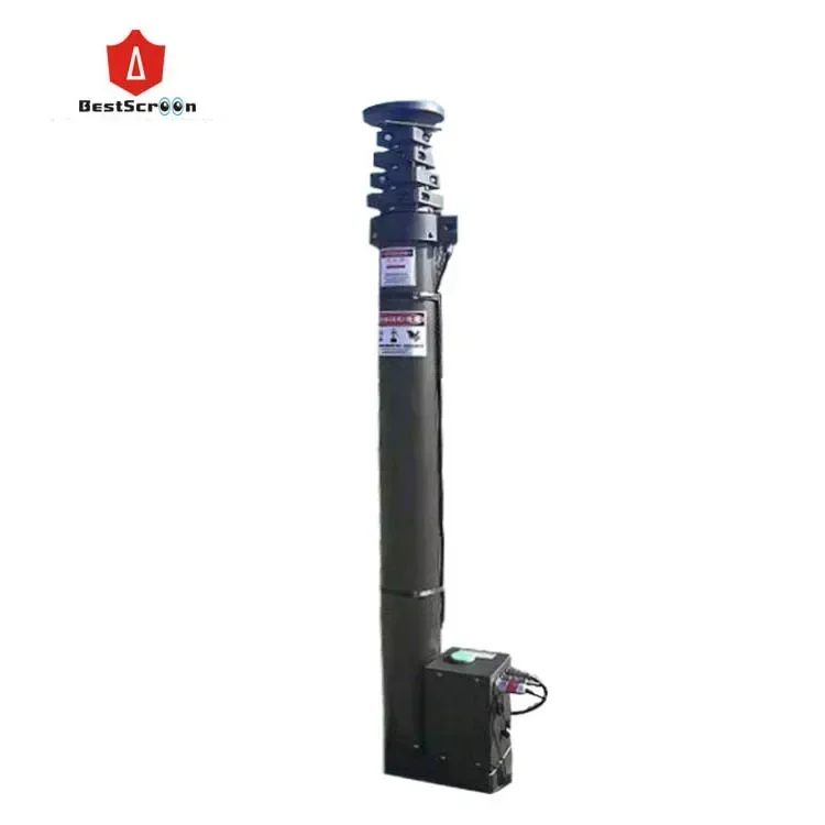 customized 2-20m height motor driven telescopic mast electric motor  telescopic mast pole