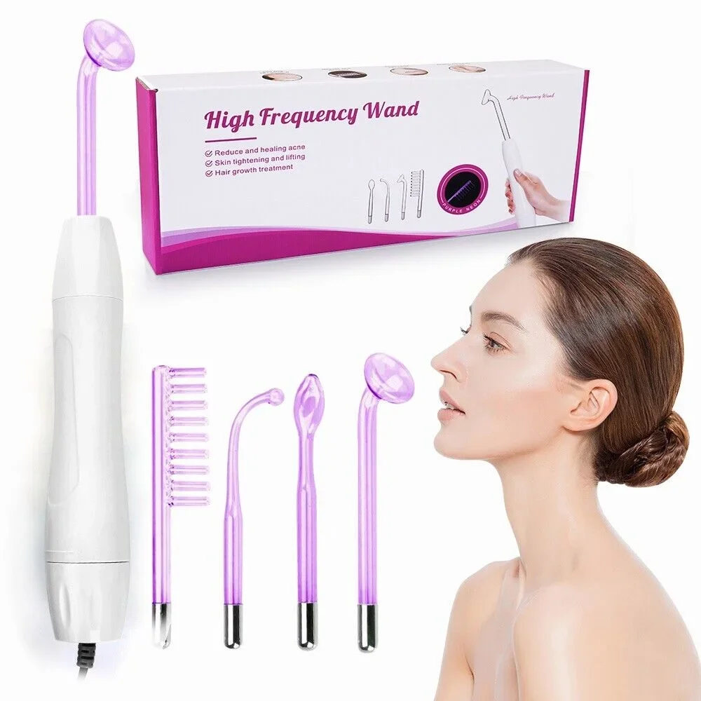 High Frequency Facial Machine Skin Spot Remover Portable Beauty Infrared Purple