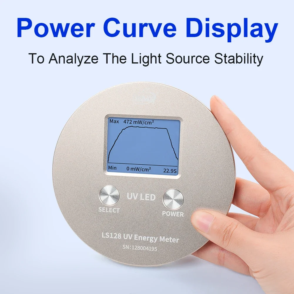 تعزيز LS128 مقياس الإشعاع Uva Led جهاز قياس الكثافة الأشعة فوق البنفسجية مقياس الطاقة لآلة المعالجة