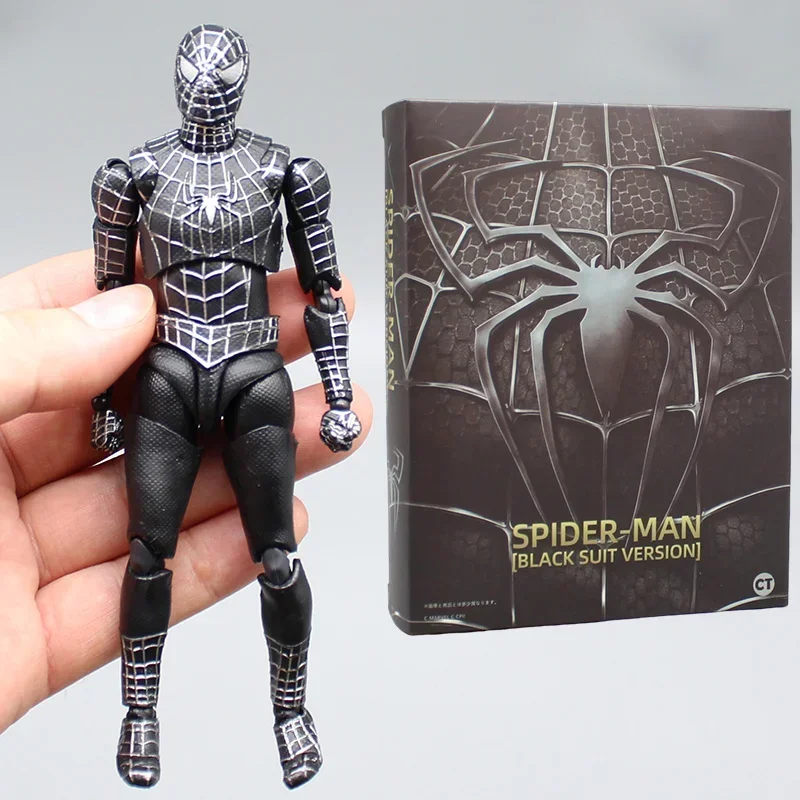 Spiderman traje negro 2099 Tobey Garfield Venom figura de acción ML Legends CT juguetes SHF Spider Man 3 Figuras S.H.Figuarts modelo regalo