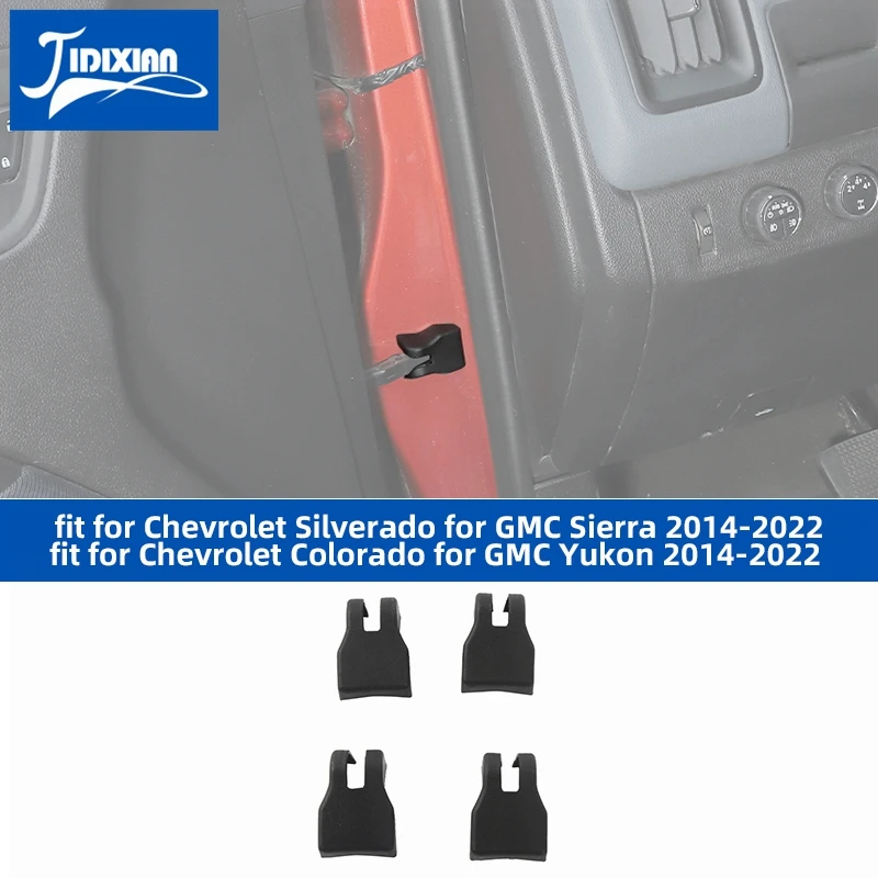 JIDIXIAN fit for Chevrolet Colorado for Silverado for Equinox for GMC Canyon for Sierra 2014-2022 Car Door limiter cover