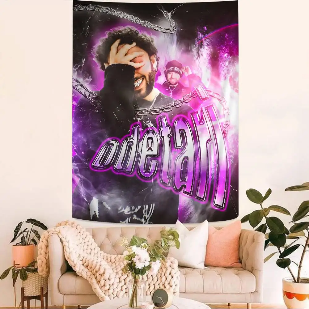 S-Singer Odetari Cartoon Tapestry Art Science Fiction Room Home Decor Wall Hanging Home Decor