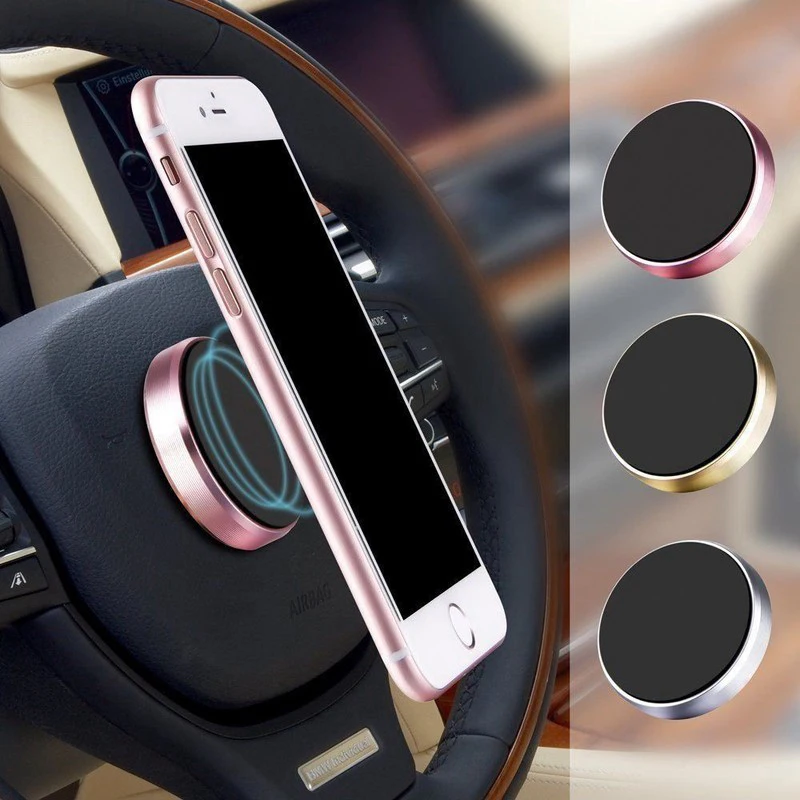 Magnetic Car Phone Holder Support Smartphone GPS Stand For Mobile iPhone Xiaomi Huawei Dashboard Wall Mounted Car Magnet Sticker