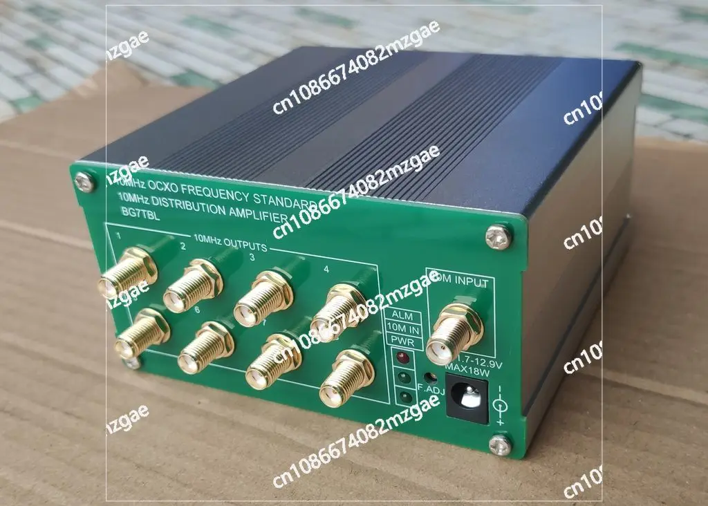 

10M Frequency Divider, Distributed Amplifier, 8 Outputs, Constant Temperature Oscillator Reference, Clock Divider
