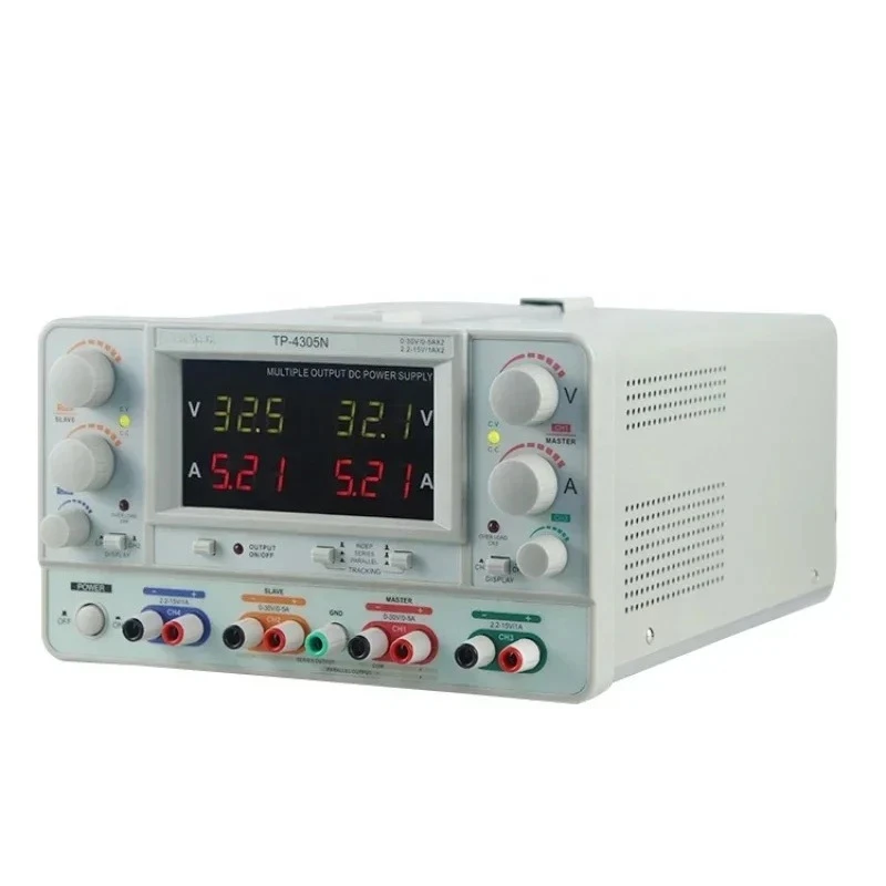 TP-4305N Toroidal Transformer Multiple Laboratory Regulated Linear 4 Channel Output Power Supply 30V 5A