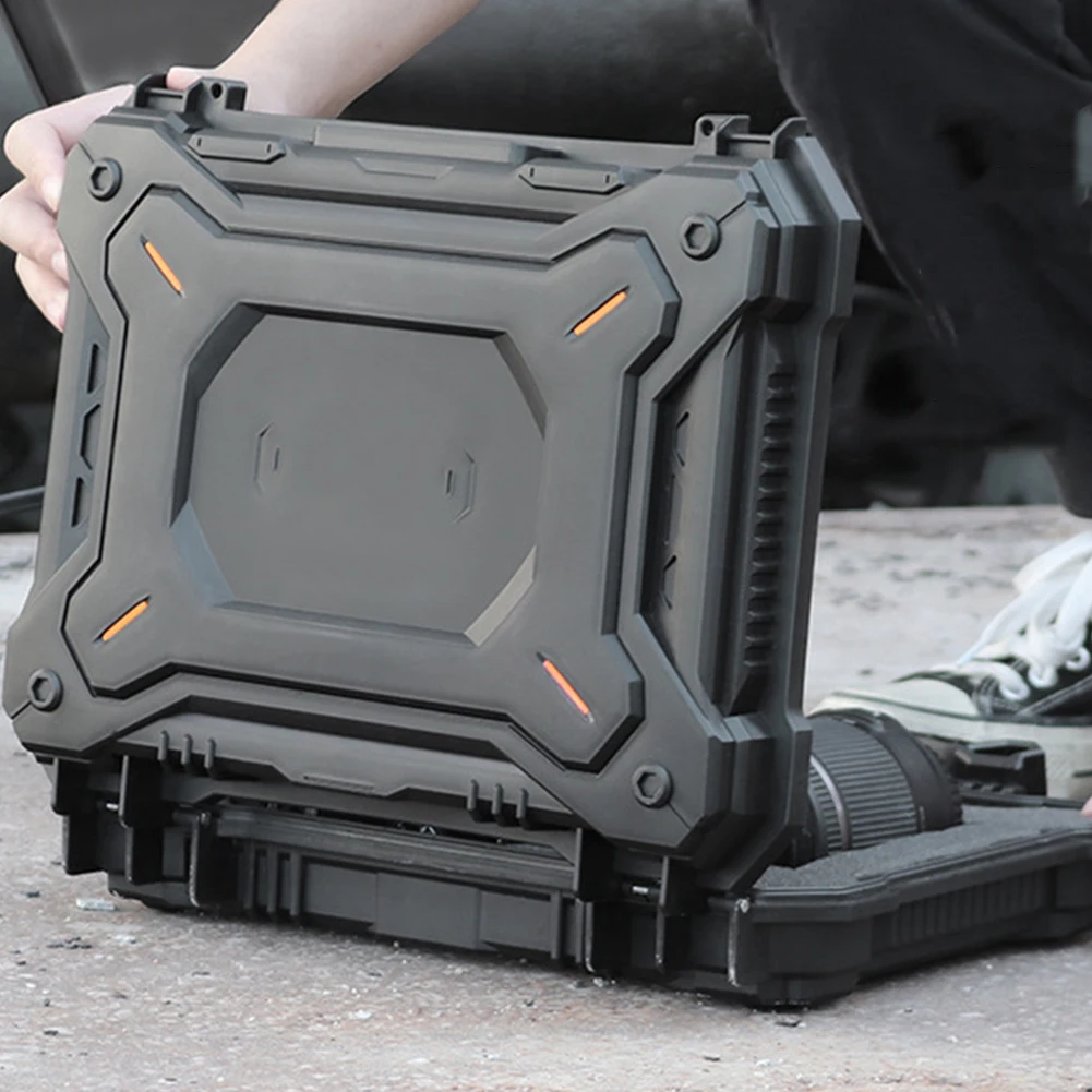 Camera Protective Case Portable Safety Carry Case Waterproof  with Foam Padded for Outdoor Camping Sports