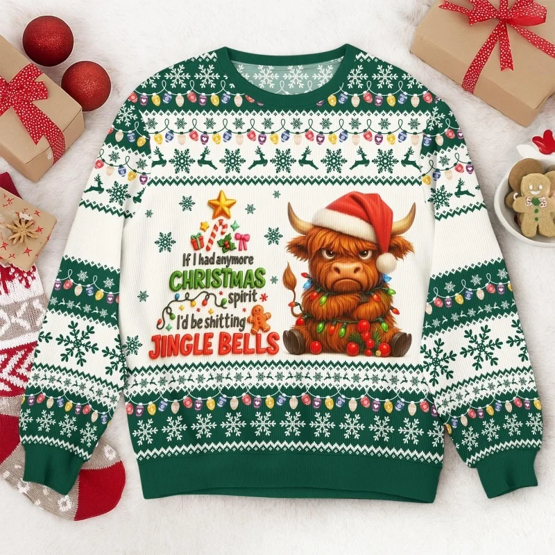 زينة عيد الميلاد نمط هوديي للرجال لطيف الحيوانات ثلاثية الأبعاد طباعة البلوز الخريف النساء هوديس طويلة الأكمام س الرقبة بلوزات