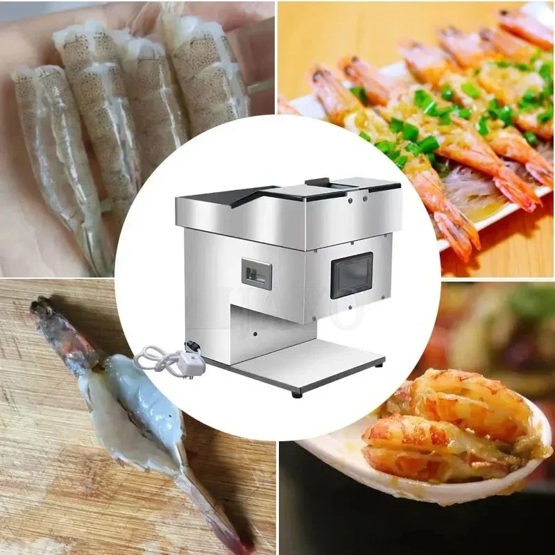 

Open Back Intelligent Automatic Shrimp Line Removing Machine Shrimp Cutting Machine