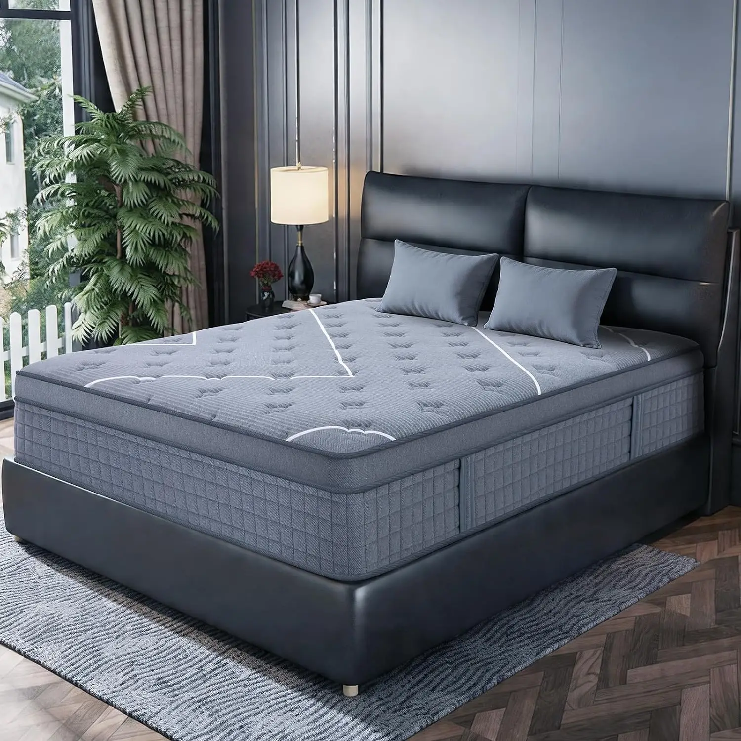 Full Size Mattress, 10 Inch Full Mattress in a Box,Hotel-Level Luxury Upgraded Cooling Gel Memory Foam Upgraded Pocket Springs,
