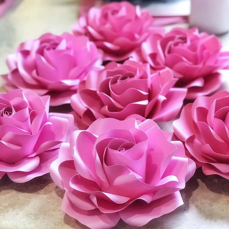 6 pcs New Dies 3D Rose flower Cutting Dies Stencils Scrapbooking Embossing DIY Crafts Paper Cards Album Decor Metal Dies Cut