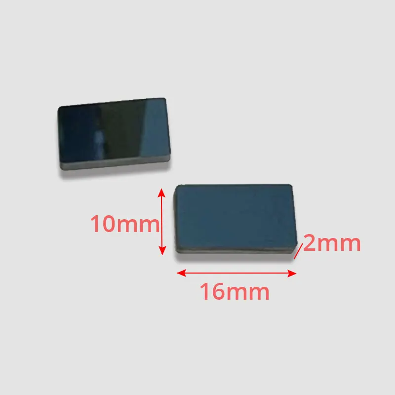 Rectangle 16x10mm Quartz Optical Glass JGS1 7 Micron Slit Width Slit Length 13mm Cut-off Depth 0D4