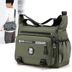 Multi-layer Pocket Design Oxford Shoulder Bag Large Capacity Men's Casual Fashion Single Shoulder Crossbody Luxury Messenger Bag