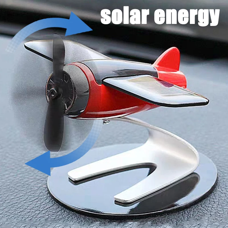 

Mini Car Air Freshener Dashboard Decoration Solar Powered Airplane Model Aromatherapy Perfume Diffuser Auto Interior Accessories