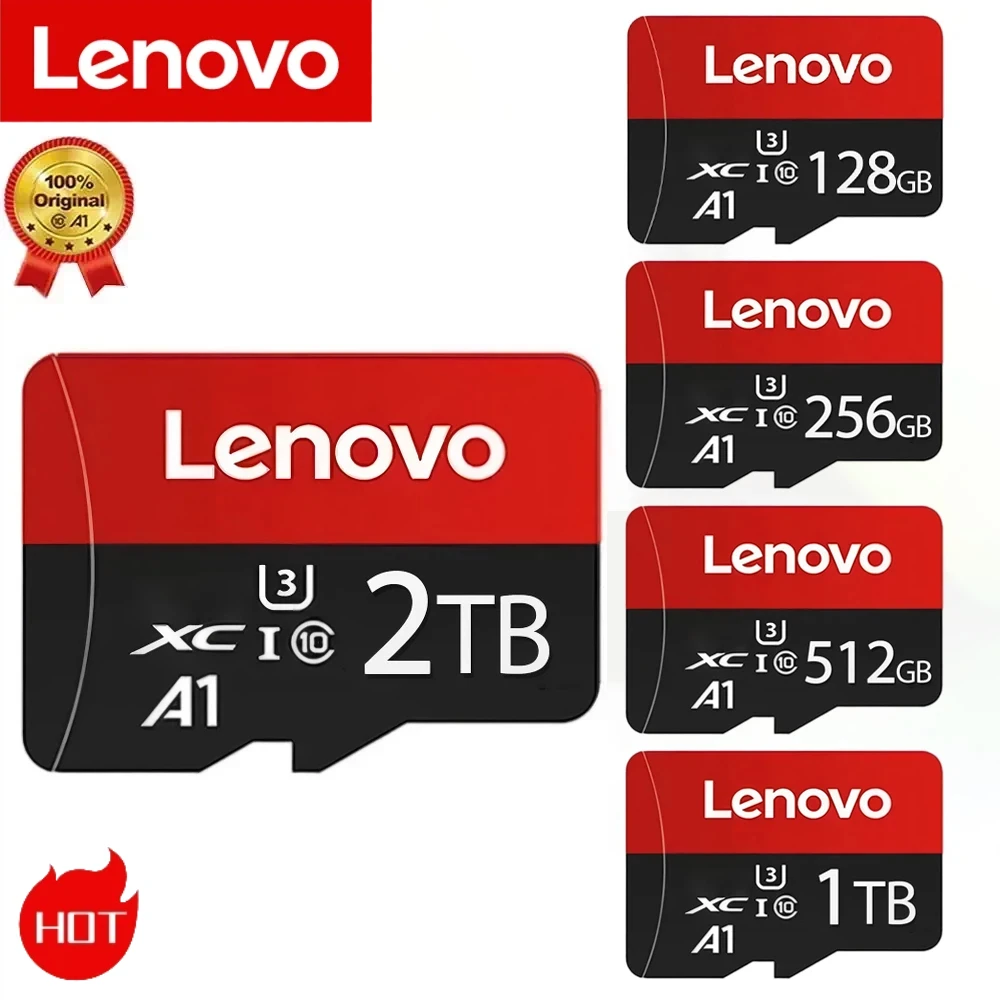 Carte mémoire Lenovo 1 To, vidéo Full HD haute vitesse, carte Mini SD 512 Go, 256 Go, 128 Go, 64 Go, nouvelle carte Micro pour téléphone/ordinateur/appareil photo