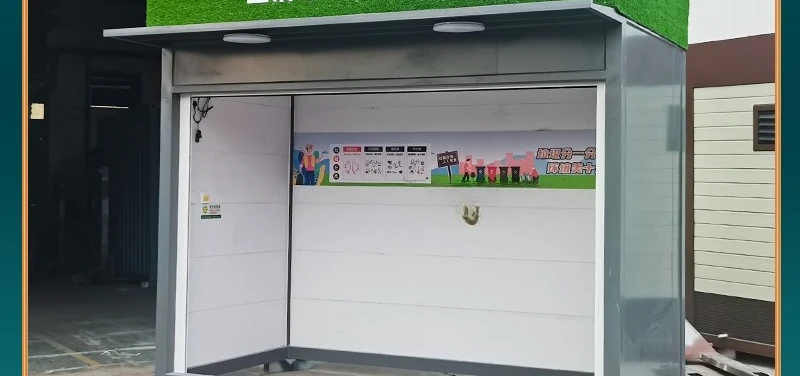 

Intelligent garbage room finished outdoor community street environmental protection garbage classification and delivery point