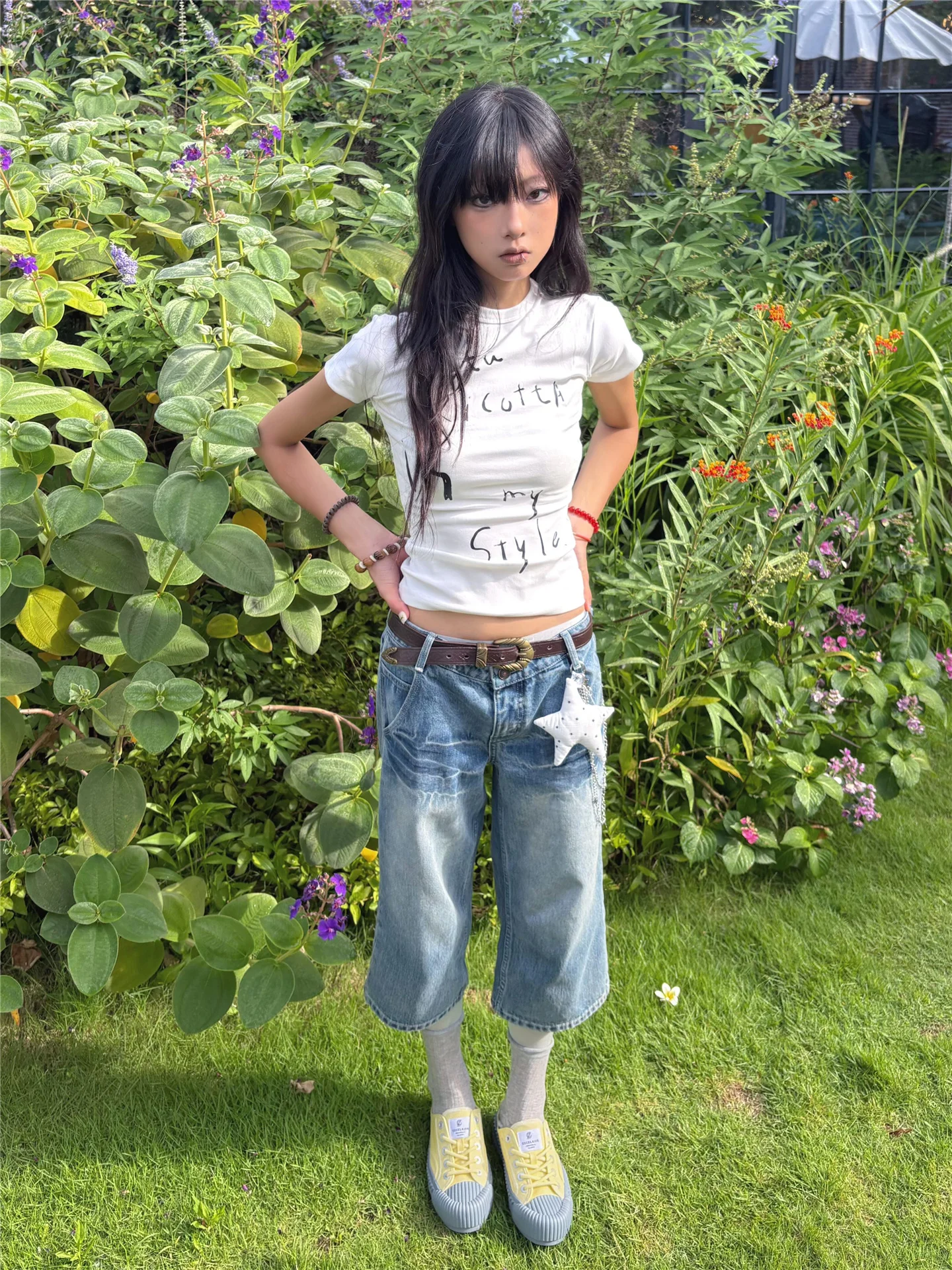 

Винтажные синие джинсы в американском стиле с низкой талией, свободного кроя, женские летние повседневные прямые брюки, утягивающие капри с высокой талией