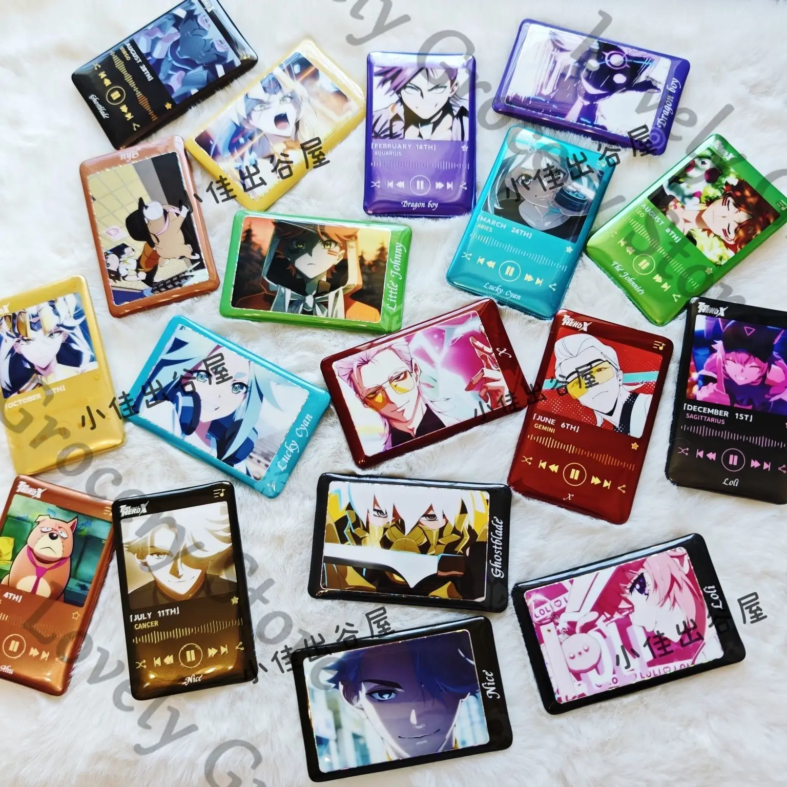 Аниме BE HERO X NICE Bryan Queen LUCKY CYAN DRAGON BOY GHOSTBLADE Yueqing Xiao Косплей Мультфильм Значок Эмблема Талисман Вентиляторы Подарок